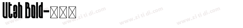 Utah Bold字体转换